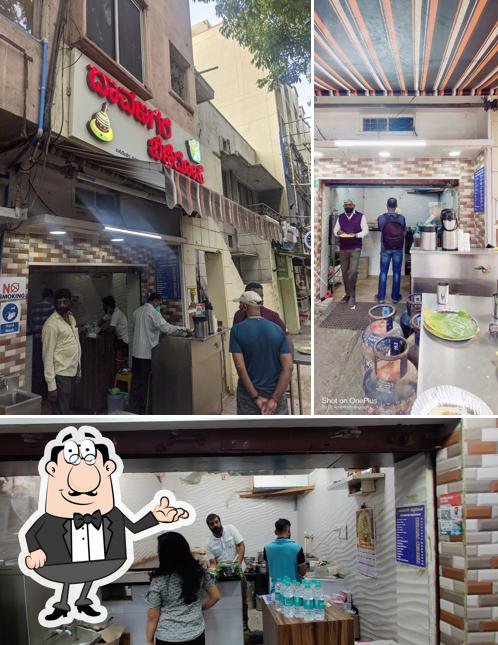 The interior of Davangere Benne Dose ದಾವಣಗೆರೆ ಬೆಣ್ಣೆ ದೋಸೆ