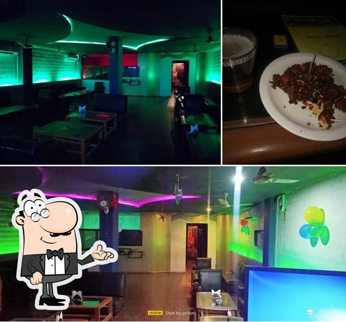 The image of interior and food at Mischief Bar