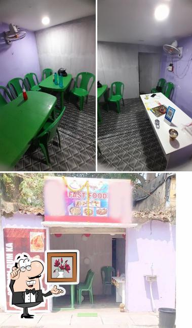 The interior of P Priya Fastfood