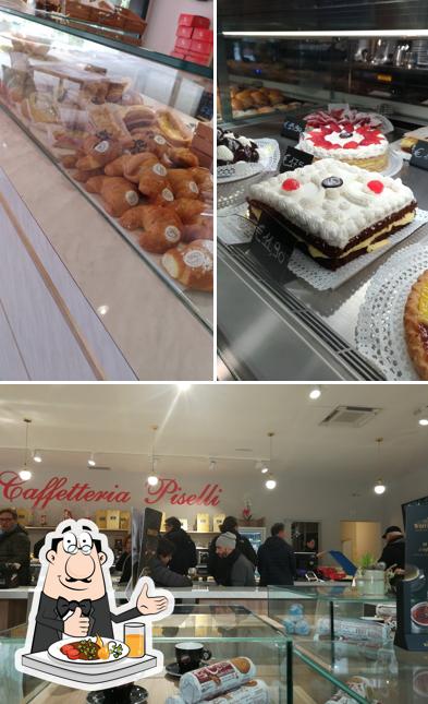 Questa è la immagine che mostra la cibo e interni di Pasticceria Caffetteria Piselli San Mariano
