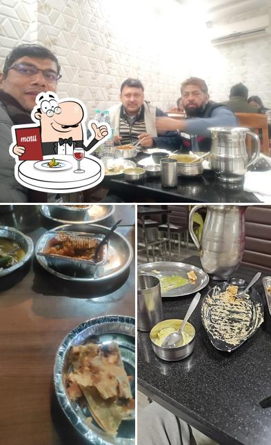 Among different things one can find food and interior at Samrat Dhaba