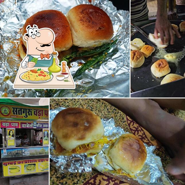 Pulled pork sandwich at Satguru Vada Pav