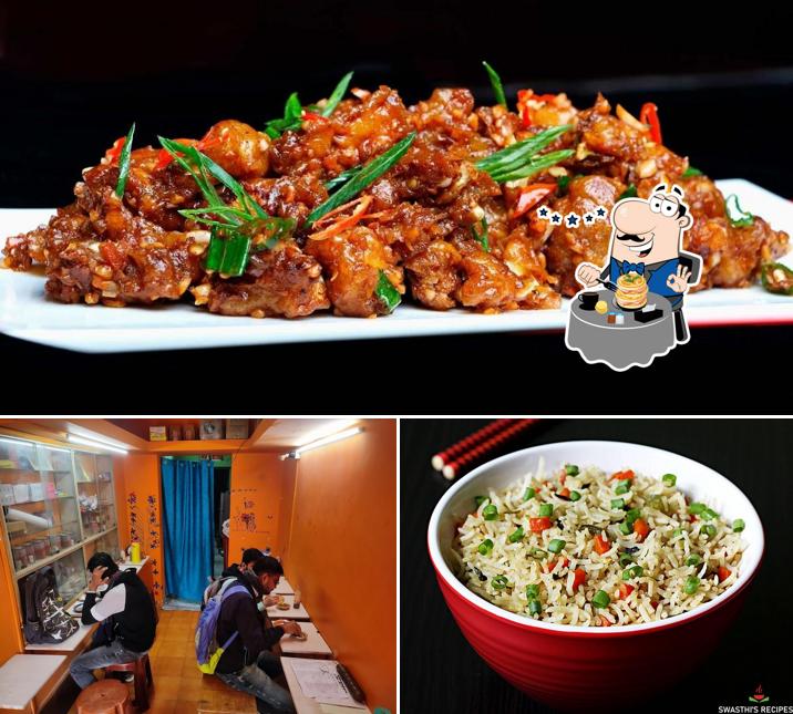 This is the photo showing food and interior at Suswadu Cafe