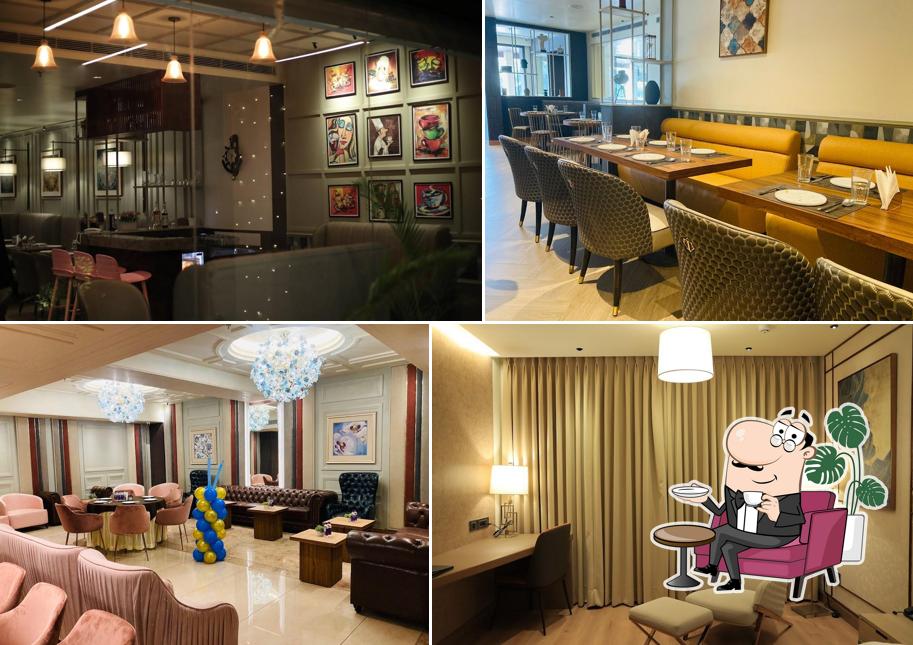 Take a seat at one of the tables at The Mohali Heights