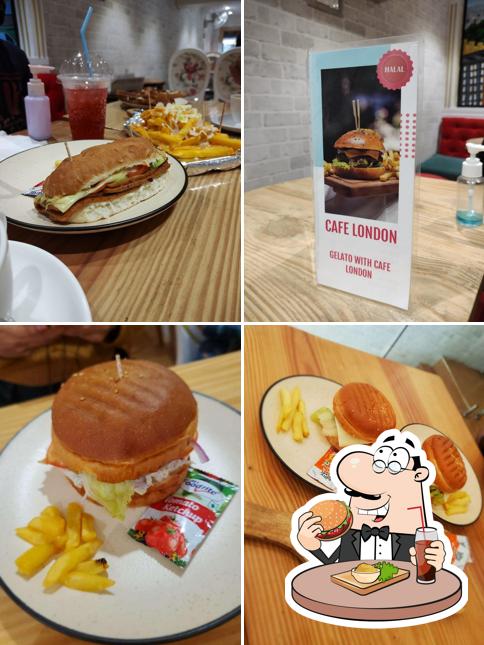 Get a burger at Cafe London