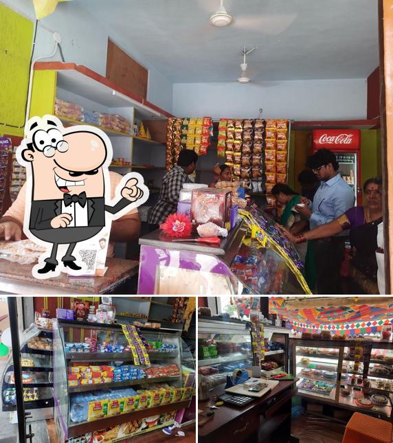 The interior of Harsha Bakery & Cool Drinks