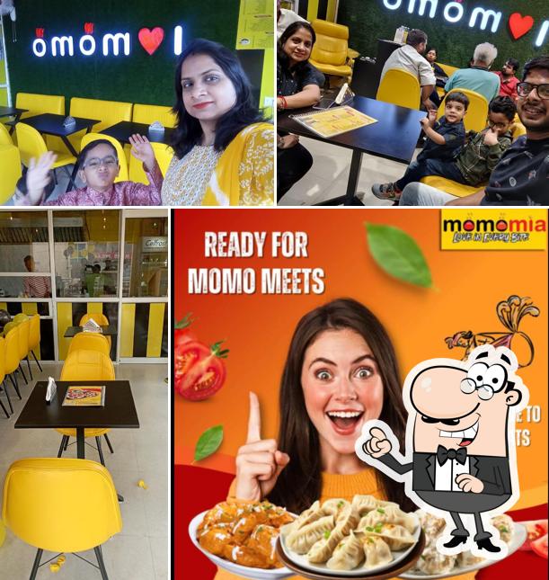 The interior of Momomia Love in Every Bite - Best Momos & Chinese Cuisine in Bhiwadi