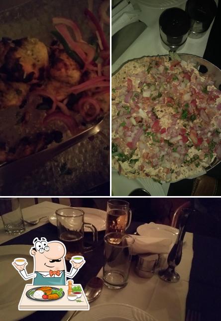 This is the image displaying food and interior at On The Rocks