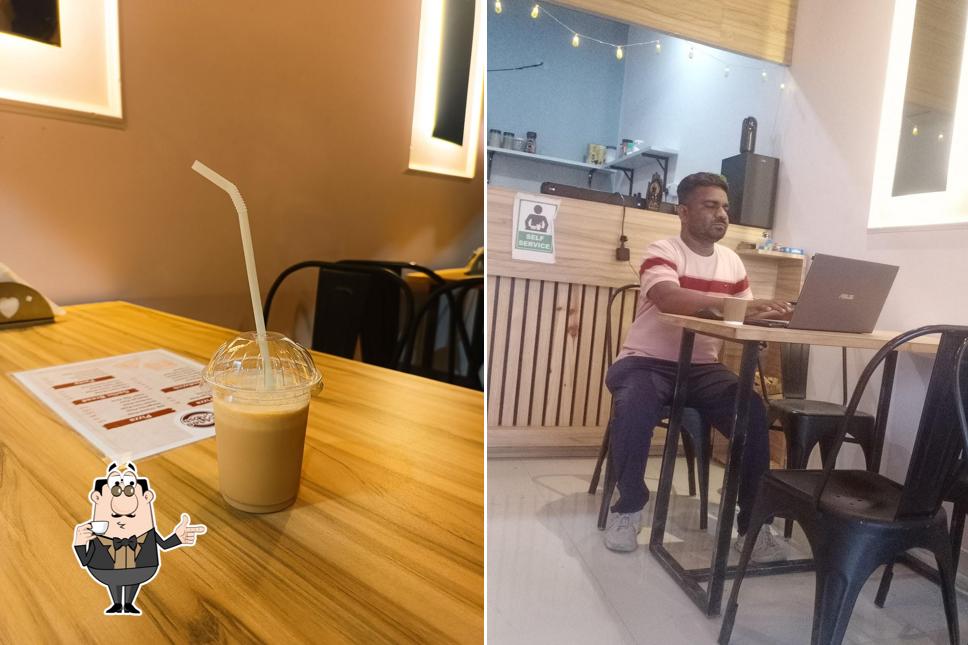 Enjoy a drink at COFFEE CRUSH CAFE