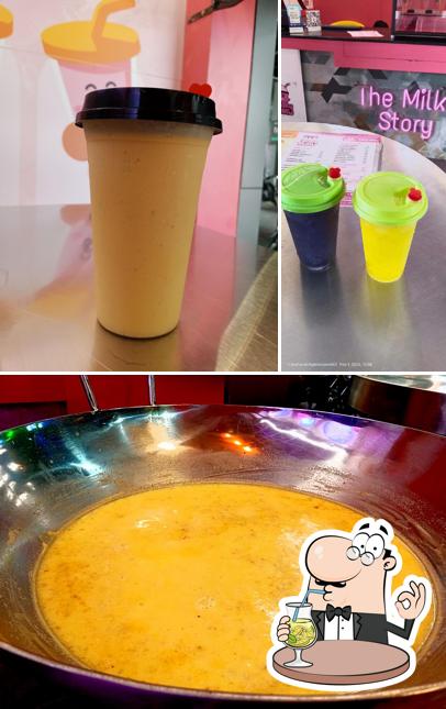 The restaurant's drink and food