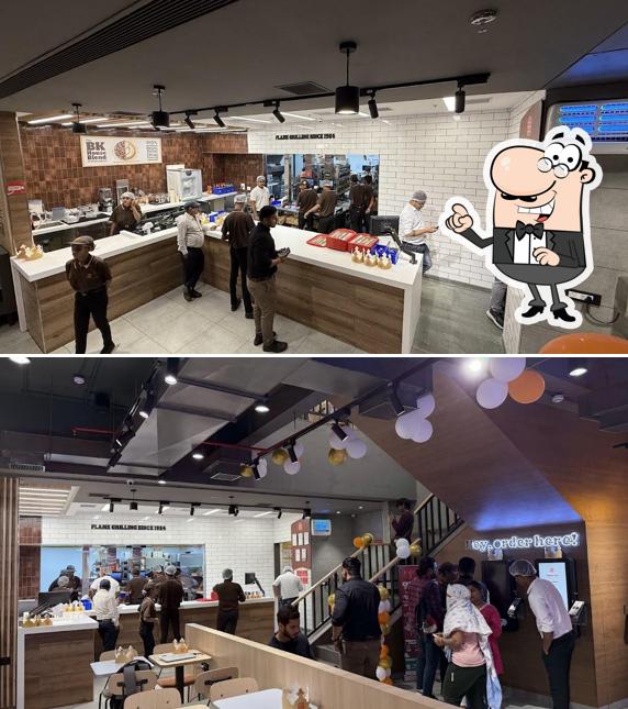 The interior of Burger King