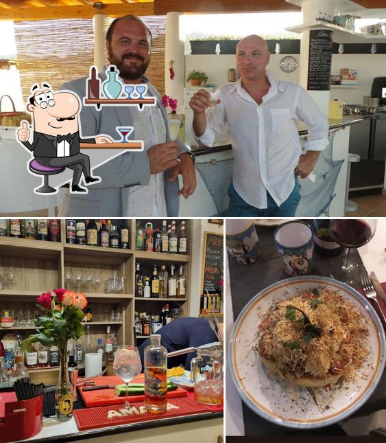 La interni e alcol del ristorante