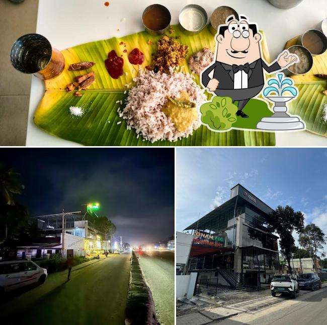 Check out the photo displaying exterior and food at Onam.Veg Restaurant