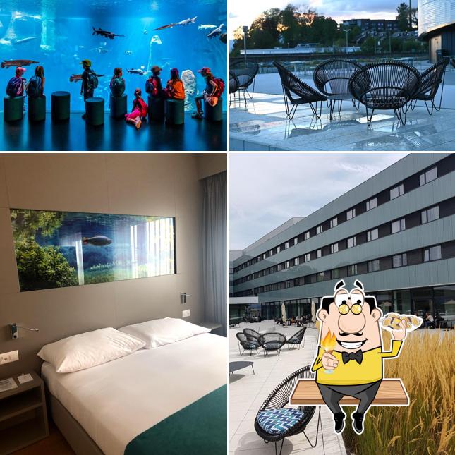 Ordina la cucina di mare a Aquatis Hotel