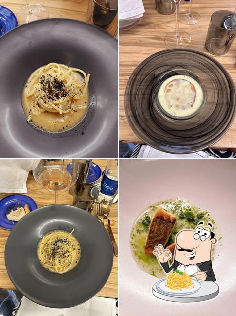 Spaghetti alla carbonara al Gud Atelier Gastronomico