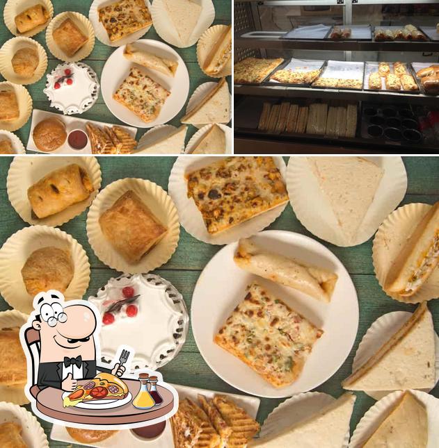 Get pizza at Sunrise Bakers & Confectioners