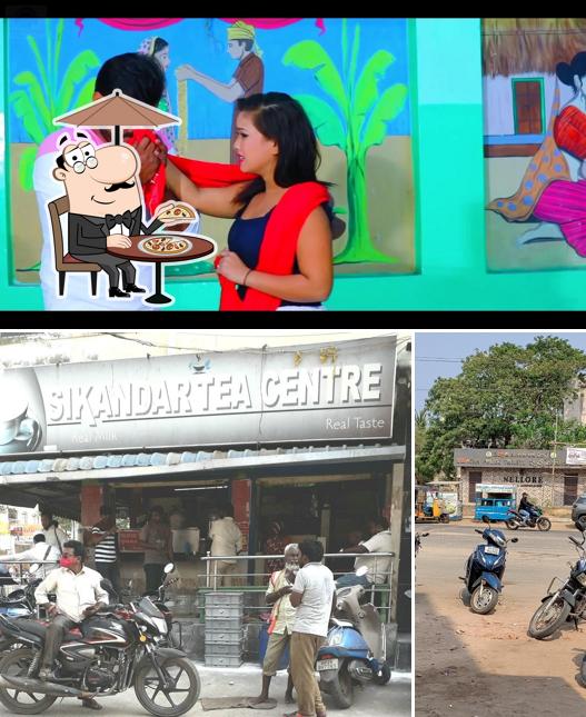 You can get some fresh air at the outside area of SIKANDAR TEA CENTRE