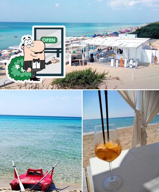 Puoi goderti l'aria fresca da seduto all'esterno di MoMà Exclusive Beach