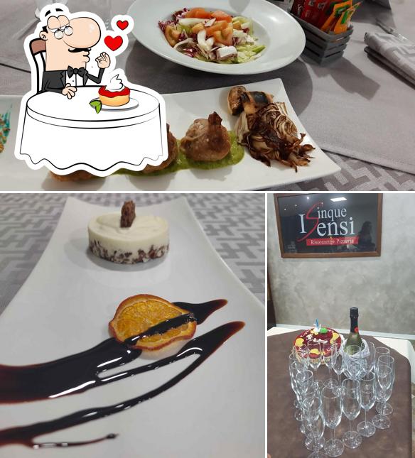 I Cinque Sensi serve un'ampia selezione di dessert