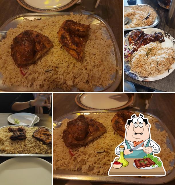 Baby back ribs at Mandhi Souk restuarent