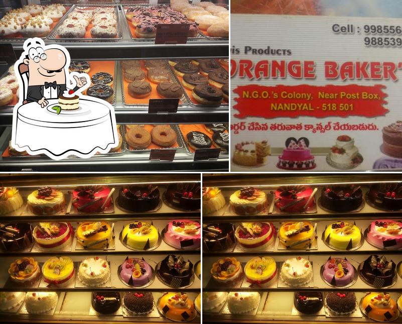 Orange Bakery provides a selection of sweet dishes