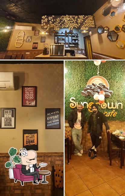 Take a seat at one of the tables at Sungrown Cafe, Bathinda