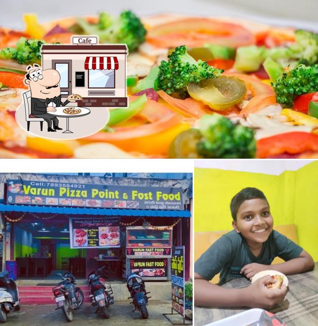 The exterior of Varun pizza & Biryani Restaurant