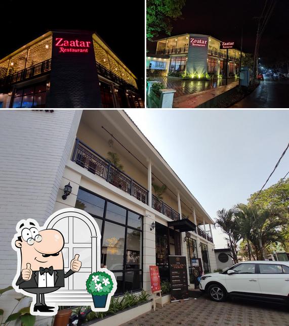 The exterior of Zaatar Restaurant Calicut