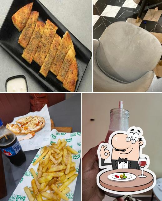 Food at Angry Oven Pizza