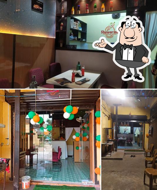 The interior of Shawarma King