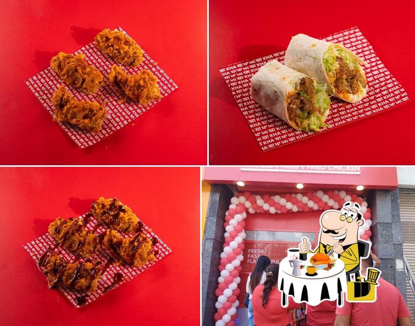 Food at KHA - Burgers, Fries, Fried Chicken