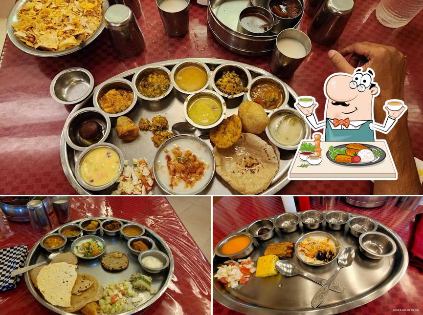 Food at Kansar-Gujarati Thali
