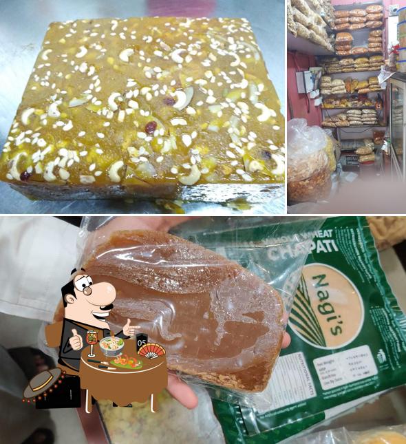 Food at Real Halwa and hot chips