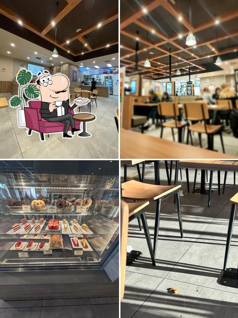 Gli interni di Burger King