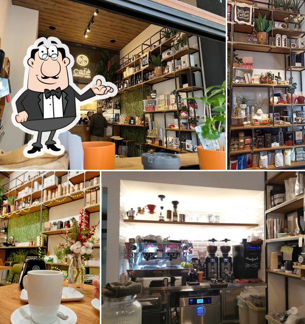 Gli interni di Lorefice Fiori Cafè