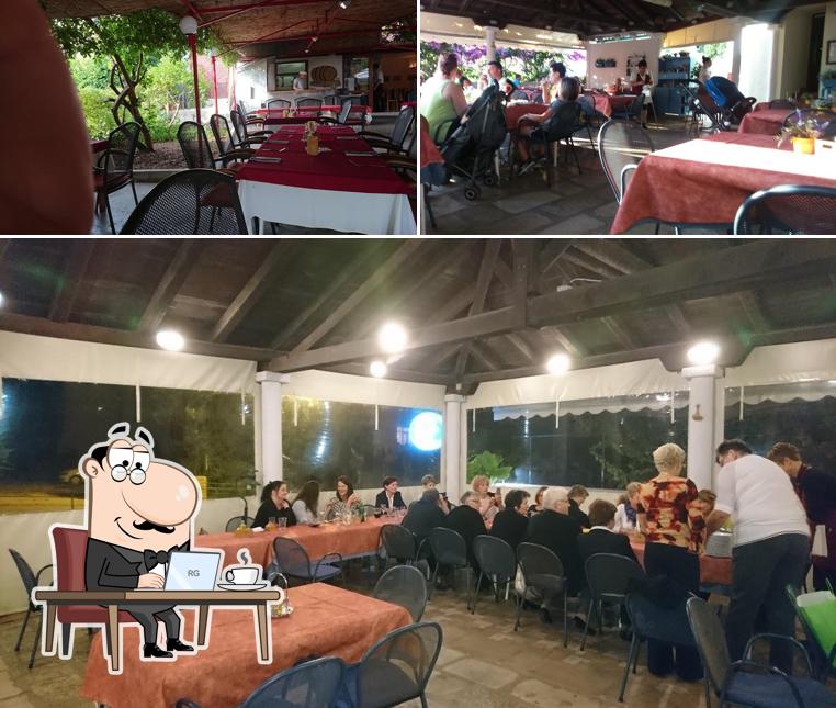 Gli interni di Pizzeria Draga