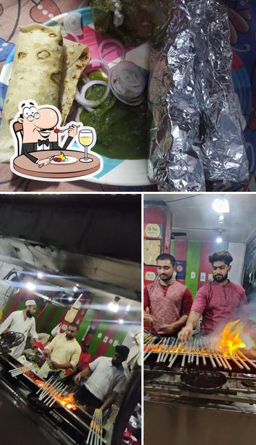Food at Banne aaka seekh kabab paratha