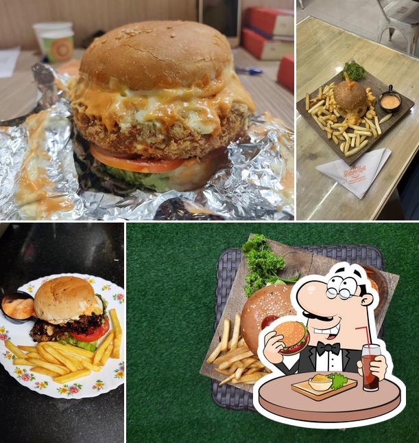 Try out a burger at Bites n Grill