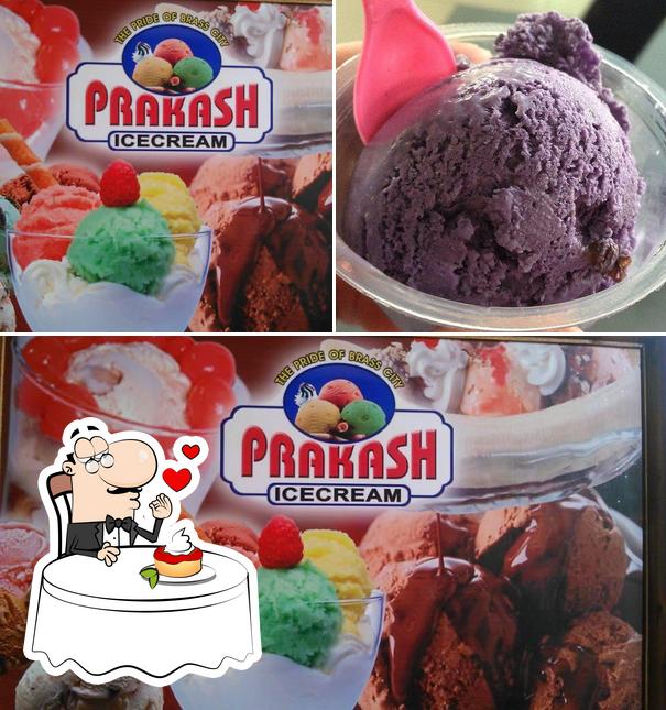 Prakash icecream provides a range of desserts