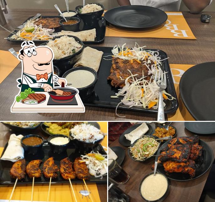 Meat meals are served at Bar B Que Inn