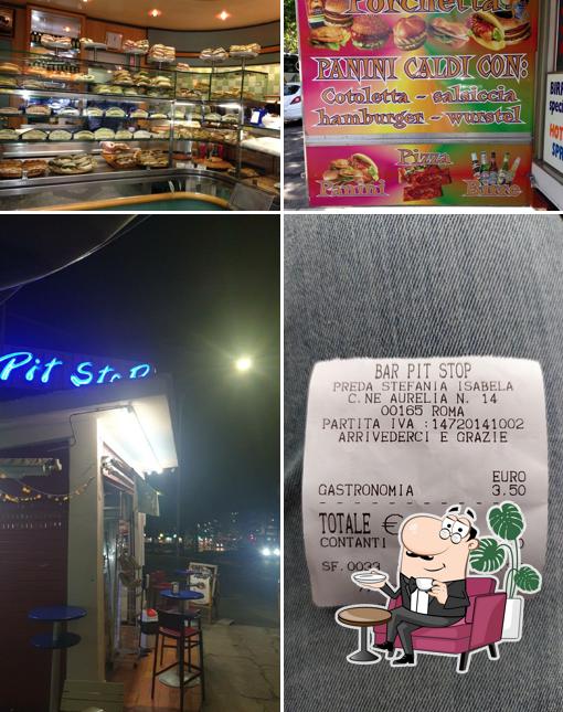 Dai un'occhiata agli interni di Bar Pit Stop