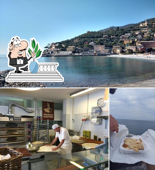 Puoi goderti l'aria fresca da seduto all'esterno di Focaccia d'autore