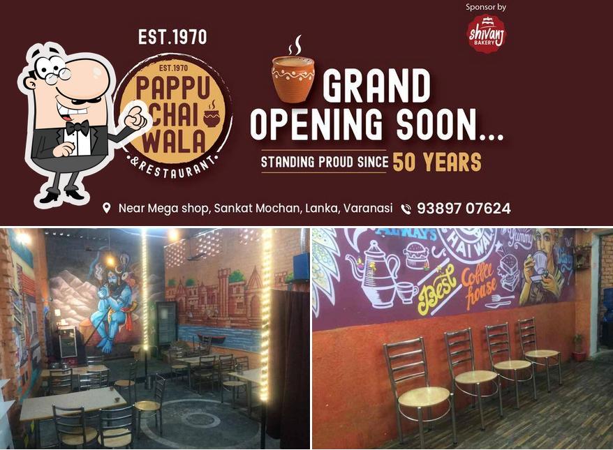Take a look at the picture showing interior and beverage at Pappu Chai Wala & Restaurant