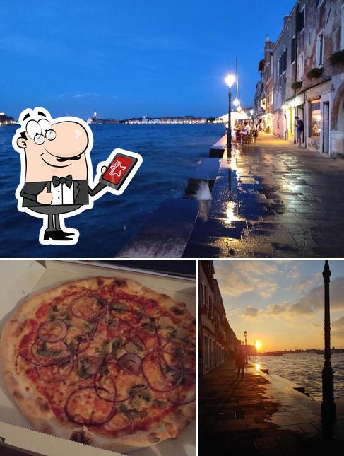 Guarda la foto che mostra la esterno e pizza di La Foca