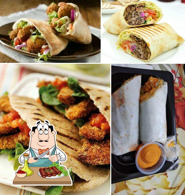 Order meat dishes at Kitchen Corner