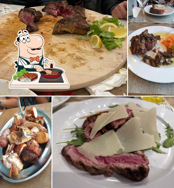 Ordina i un pasto a base di carne a Da Marino