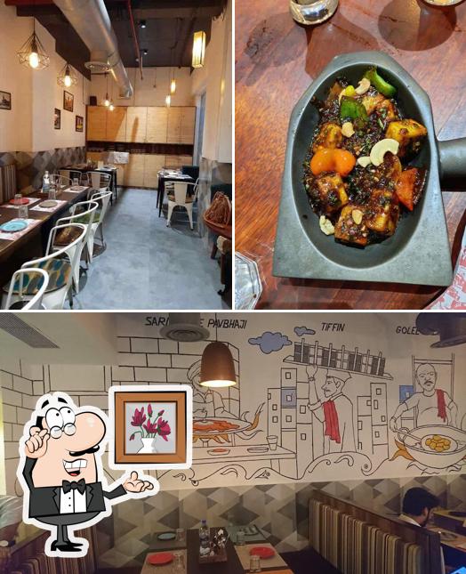 Take a seat at one of the tables at Bombay Street Co