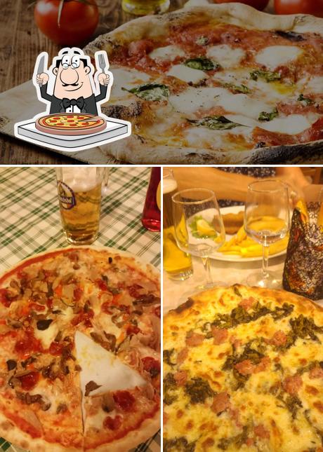 A Pizzeria Antica Osteria Dazzo, puoi goderti una bella pizza