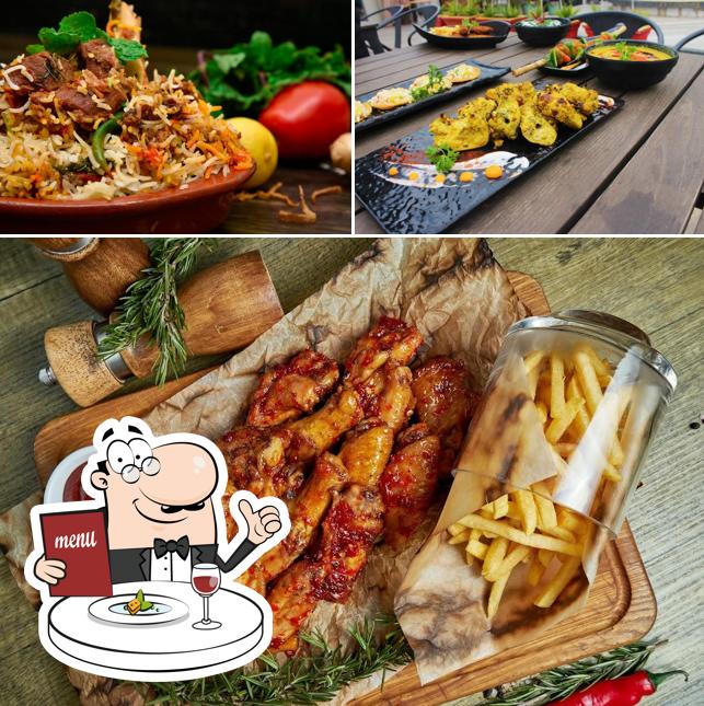 Meals at Skybar Rooftop bar and restaurant