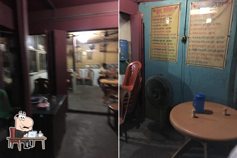 The interior of Raj Hotel